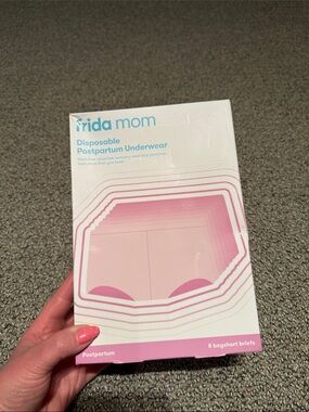 Frida Mom Disposable Postpartum Underwear - Pink (8 Boyshort Briefs)